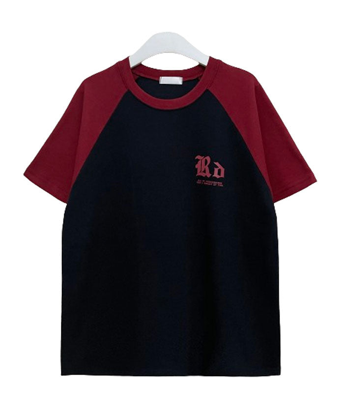 ビビッドレディ VIVIDLADY 配色ラグラン半袖Tシャツ レディース 夏 （ネイビー） ネイビー