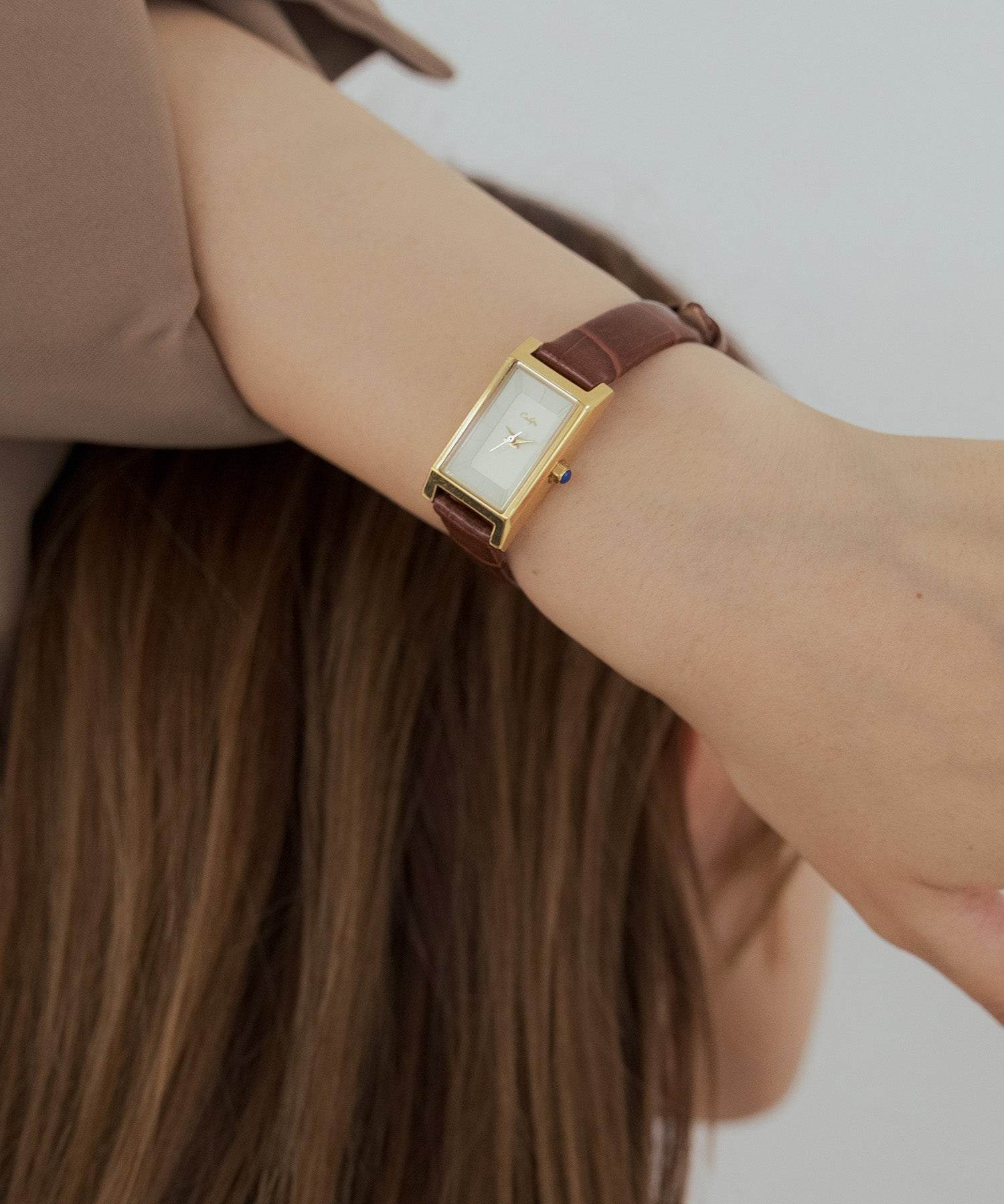 バツリカ VATSURICA 〈VATSURICA〉バツリカ / レザー スクエア 腕時計