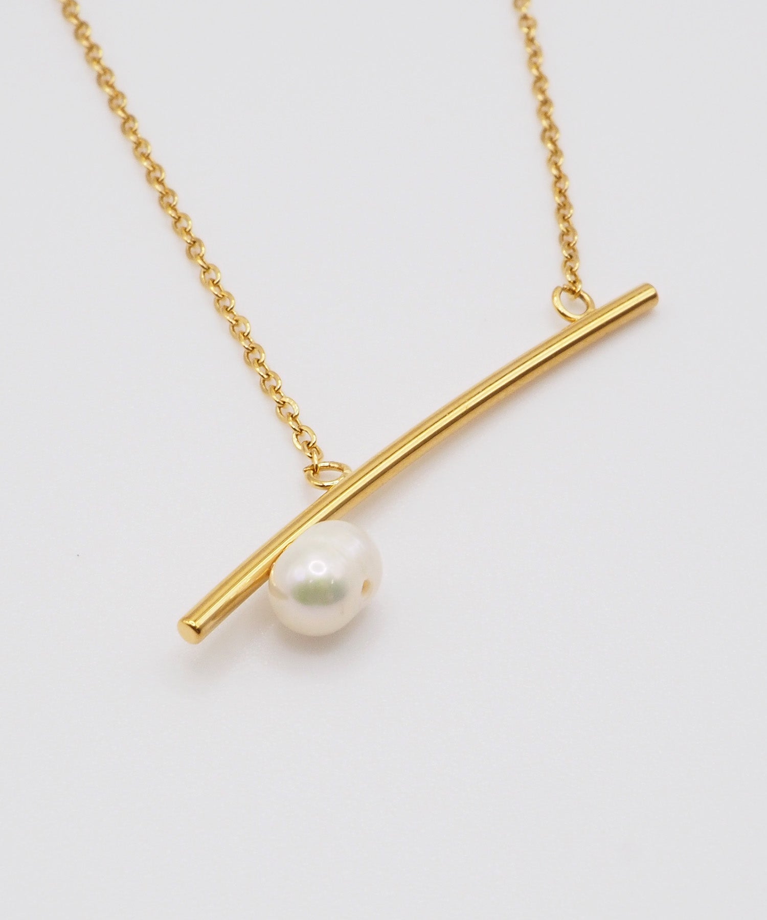 バツリカ VATSURICA 〈VATSURICA〉金属アレルギー対応 / サージカルステンレス / パール ネックレス