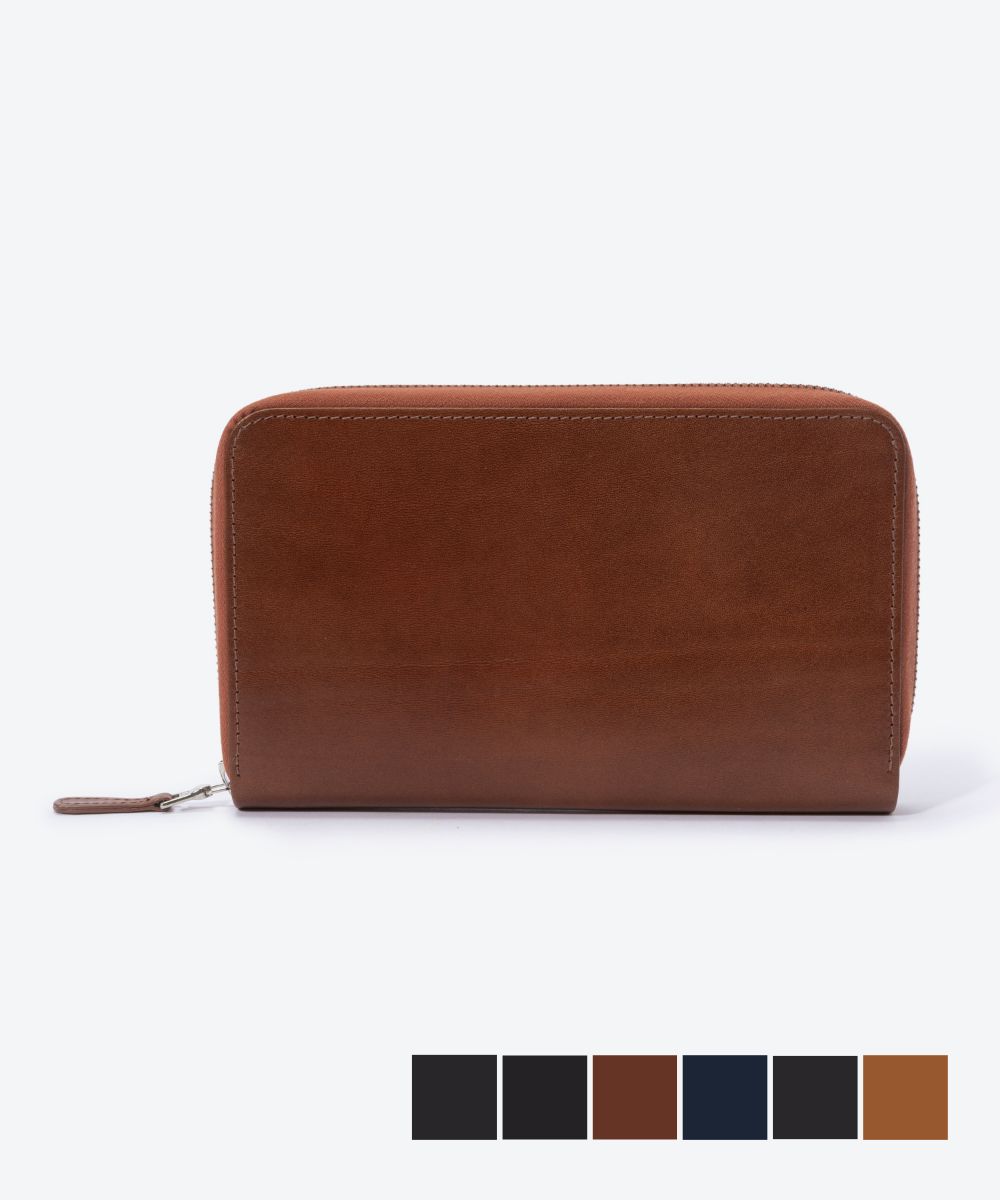 ホワイトハウスコックス Whitehouse Cox ホワイトハウスコックス Whitehouse Cox ES1090 長財布 ZIP ROUND TRAVEL WALLET メンズ 財布 トラベルウォレット ロ