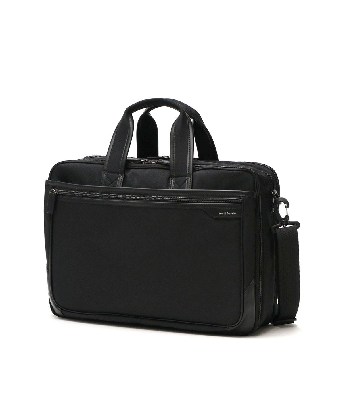 ワールドトラベラー World Traveler ワールドトラベラー ブリーフケース PC B4 軽量 World Traveler 2WAY ビジネスバッグ ショルダー バッグ PC収納 クロトB 17483 （ブラック） ブラック