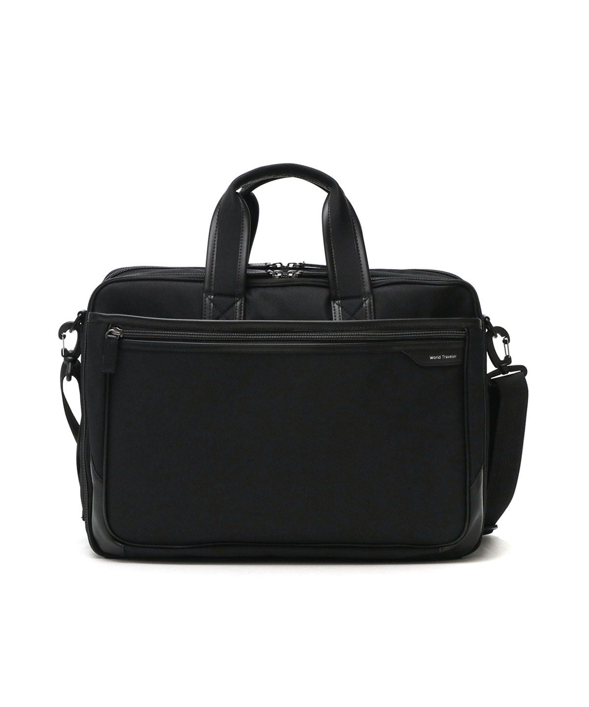 ワールドトラベラー World Traveler ワールドトラベラー ブリーフケース PC B4 軽量 World Traveler 2WAY ビジネスバッグ ショルダー バッグ PC収納 クロトB 17483 （ブラック） ブラック