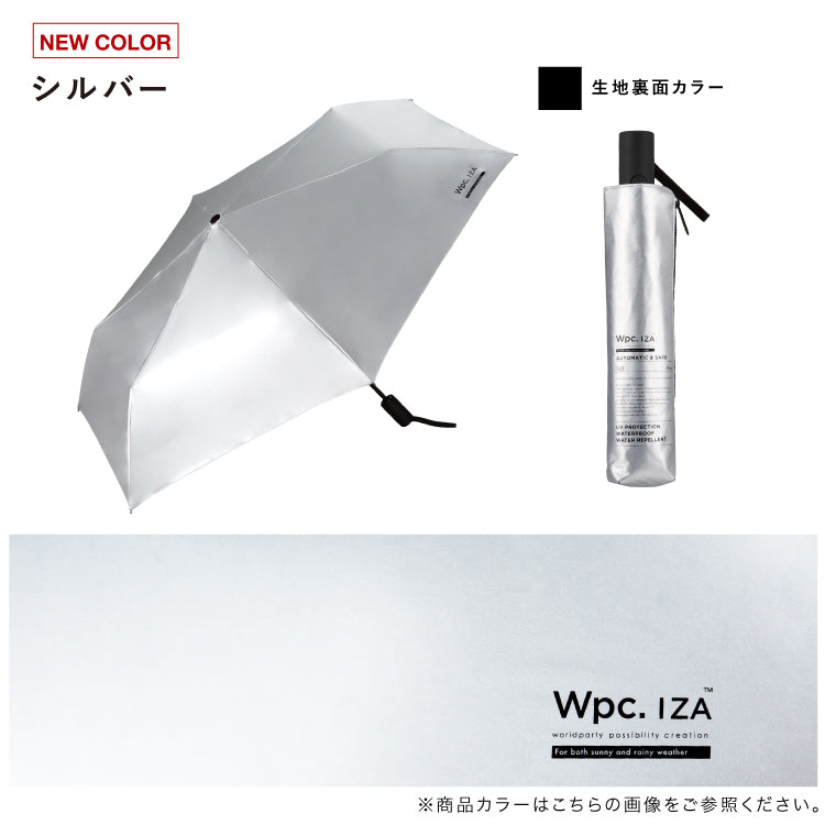【Wpc.公式】日傘 Wpc. IZA 男の晴雨兼用傘 ≪自動開閉≫ Automatic&Safe 大きい 完全遮光 遮熱 晴雨兼用 メンズ レディース イーザ イザ 折りたたみ傘 折りたたみ（オフ×ブラック） オフ×ブラック