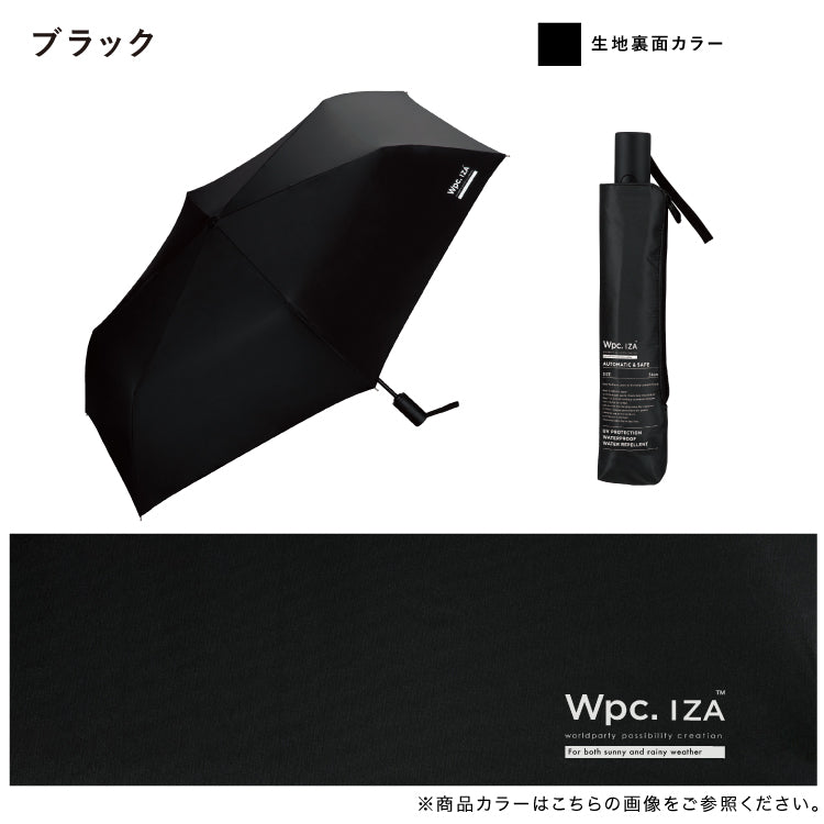 【Wpc.公式】日傘 Wpc. IZA 男の晴雨兼用傘 ≪自動開閉≫ Automatic&Safe 大きい 完全遮光 遮熱 晴雨兼用 メンズ レディース イーザ イザ 折りたたみ傘 折りたたみ（オフ×ブラック） オフ×ブラック