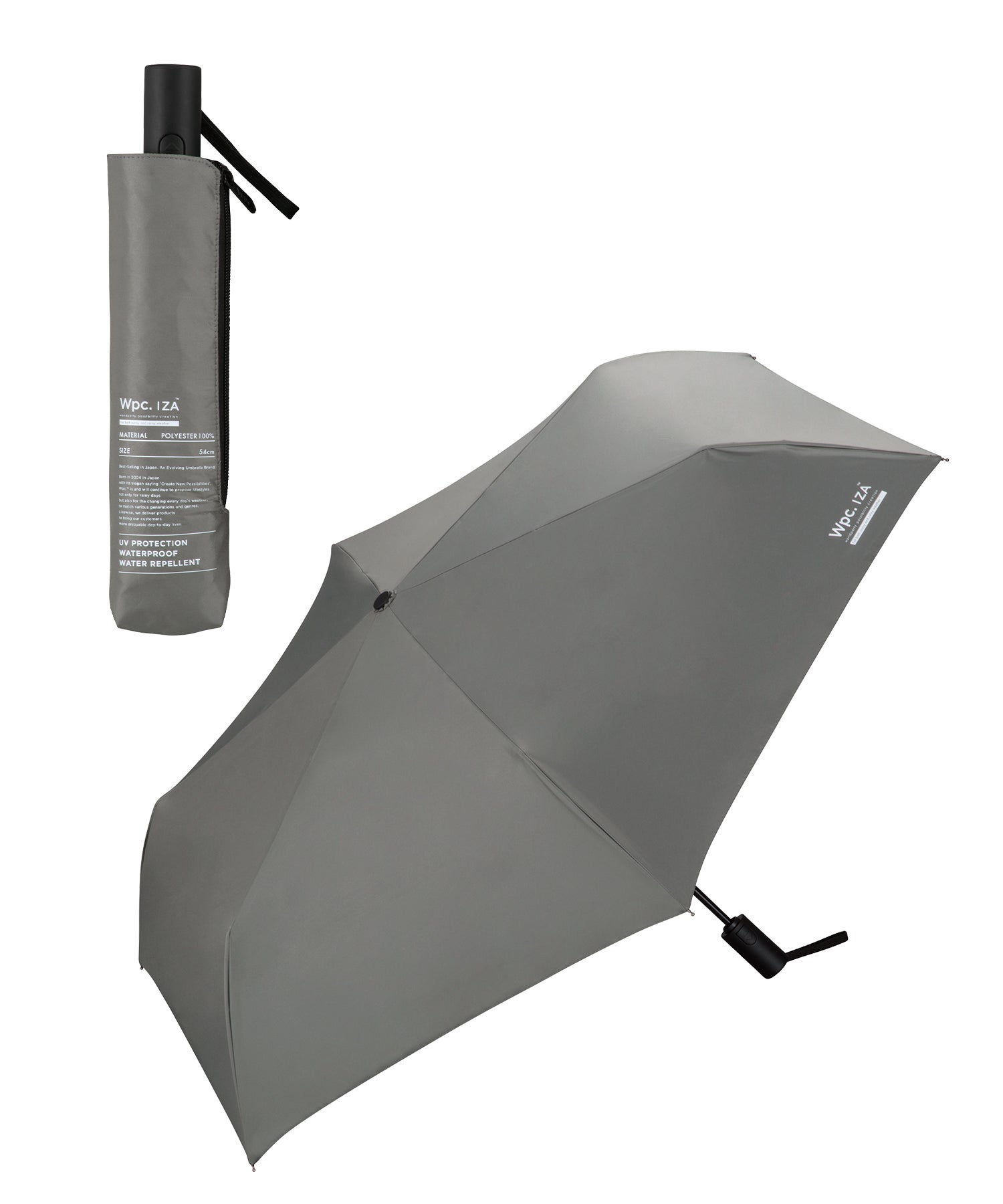【Wpc. Official】Sun Umbrella Wpc. IZA Men's All-Weather Umbrella ≪Automatic Open/Close≫ Automatic & Safe Large Complete Light Blocking Heat Shielding All-Weather Men's Women's IZA Folding Umbrella