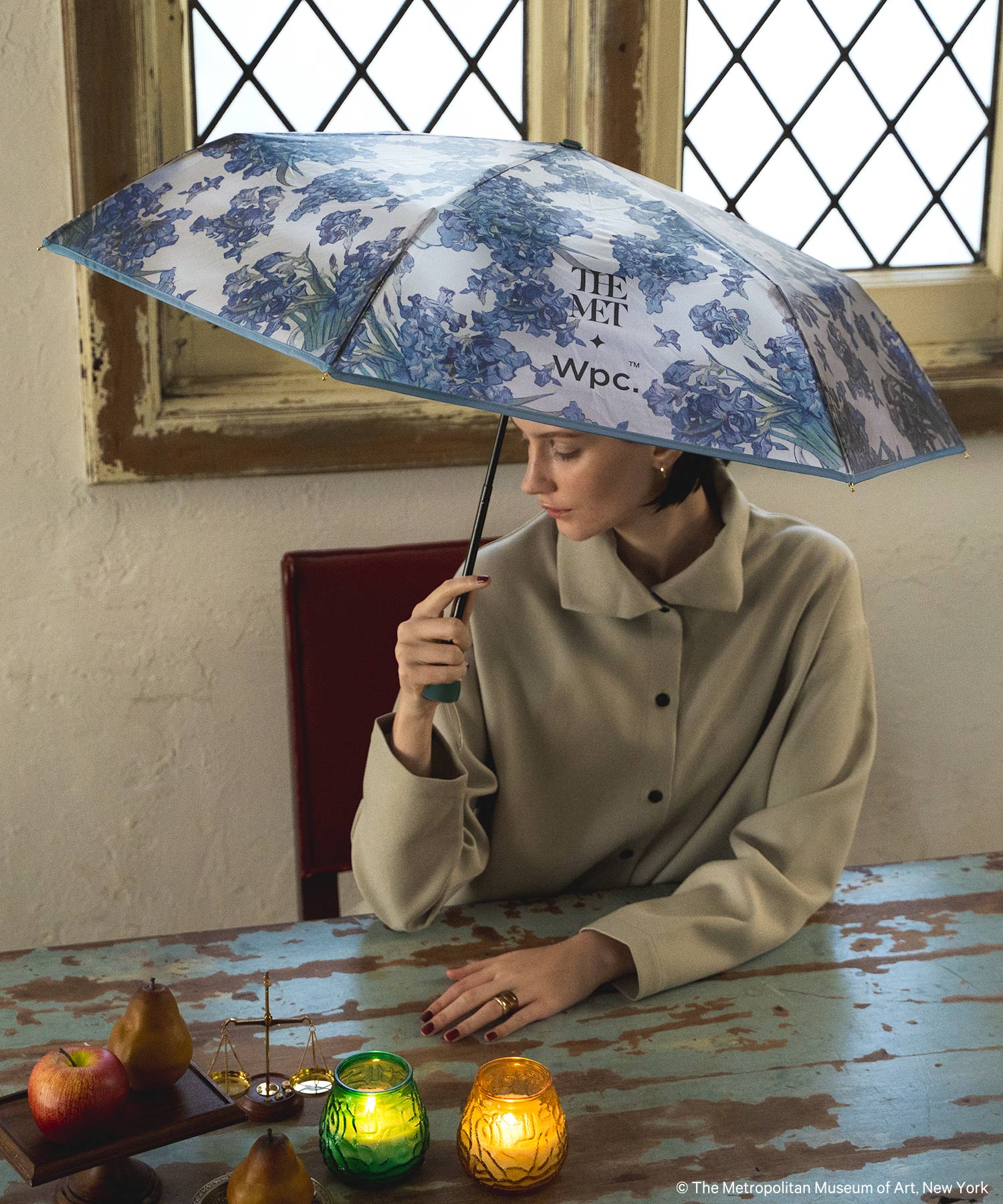 【Wpc.官方】塑膠傘 大都會藝術博物館 名畫雨傘 小型 49cm 傘 女士 雨傘 摺疊傘 摺疊傘 摺疊 摺疊