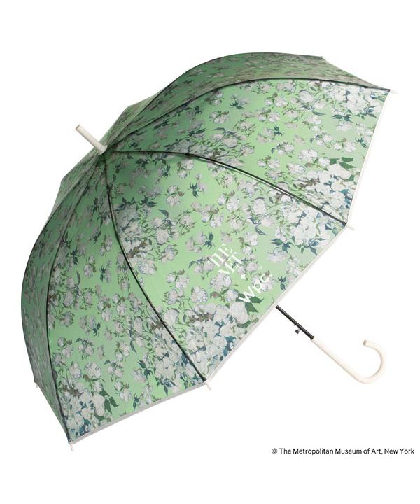 【Wpc.公式】ビニール傘 メトロポリタン美術館 名画アンブレラ 61cm 大きい ジャンプ傘 傘 レディース 雨傘 長傘 （ファン・ゴッホ/薔薇） ファン・ゴッホ/薔薇