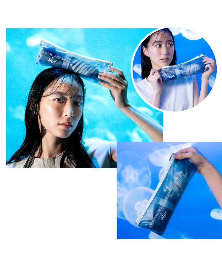 ダブリュピーシー Wpc. 【Wpc.公式】［ビニール傘］えのすい×Wpc. アンブレラ ミニ 親骨50cm 傘 レディース 雨傘 折り畳み傘 おしゃれ 可愛い 女性 通