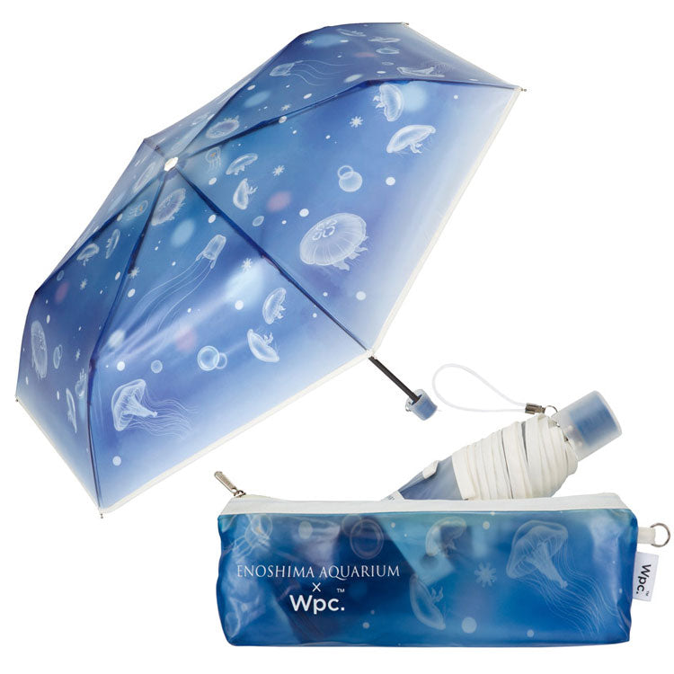【Wpc.公式】［ビニール傘］えのすい×Wpc. アンブレラ おやすみ、クラゲ ミニ 親骨50cm 傘 レディース 雨傘 折り畳み傘 おしゃれ 可愛い（おやすみ、クラゲ(ネイビー)） おやすみ、クラゲ(ネイビー)