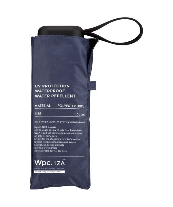 [Wpc. Official] Sun Umbrella IZACOMPACT Complete Shade Heat Protection UV Cut 100% Rain and Shine Dual Use Large Size Men's Women's Folding Umbrella