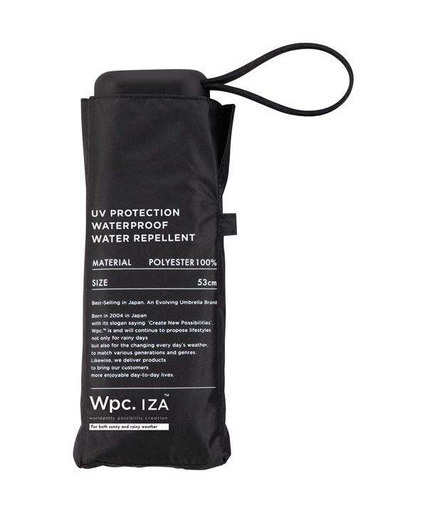 [Wpc. Official] Sun Umbrella IZACOMPACT Complete Shade Heat Protection UV Cut 100% Rain and Shine Dual Use Large Size Men's Women's Folding Umbrella