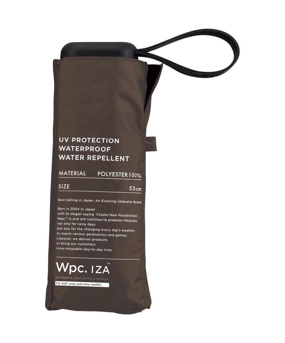 [Wpc. Official] Sun Umbrella IZACOMPACT Complete Shade Heat Protection UV Cut 100% Rain and Shine Dual Use Large Size Men's Women's Folding Umbrella