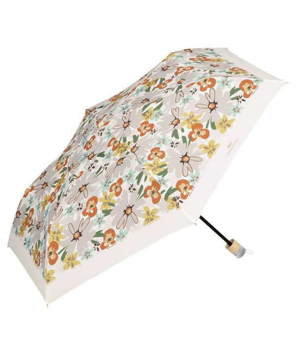 【Wpc.公式】雨傘 ブルーミングフラワー ミニ 50cm 軽量 晴雨兼用 傘 レディース 折りたたみ傘 折り畳み傘 折りたたみ 折り畳み