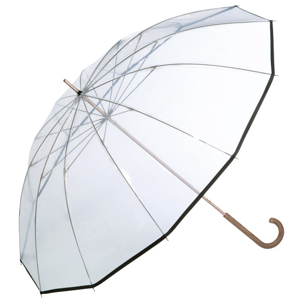 【Wpc.公式】ビニール傘 UNISEX PLASTIC 12K 63cm 大きい 傘 12本骨 丈夫 メンズ レディース 大きめ 雨傘 長傘