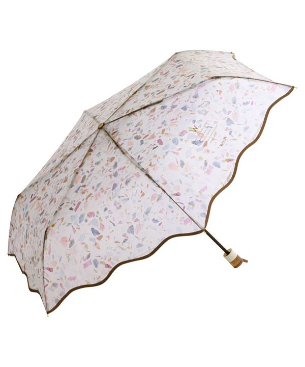 [Wpc. Official] Vinyl Umbrella Pale Stone Umbrella Mini 54cm Umbrella Ladies Rain Umbrella Folding Umbrella Collapsible Umbrella Foldable Folding