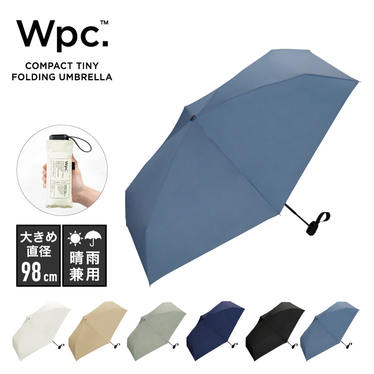 【Wpc.官方】雨傘 UNISEX COMPACT TINY FOLD 親骨55cm 大型 晴雨兼用 傘 男性 女性 折疊傘 男性 女性 時尚