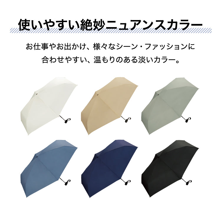 【Wpc.官方】雨傘 UNISEX COMPACT TINY FOLD 親骨55cm 大型 晴雨兼用 傘 男性 女性 折疊傘 男性 女性 時尚