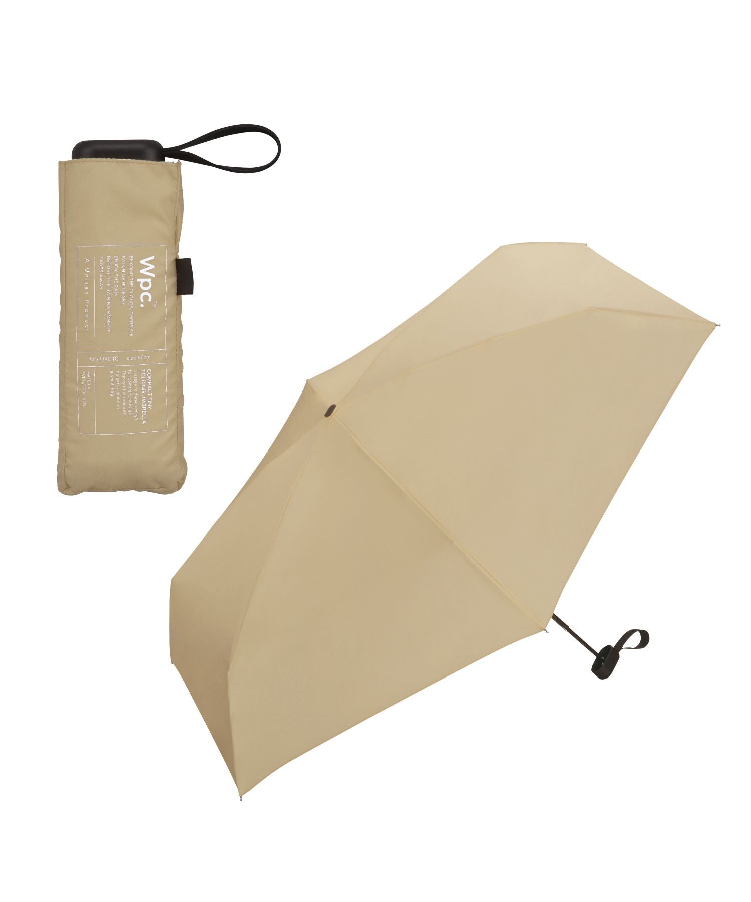 【Wpc.官方】雨傘 UNISEX COMPACT TINY FOLD 親骨55cm 大型 晴雨兼用 傘 男性 女性 折疊傘 男性 女性 時尚