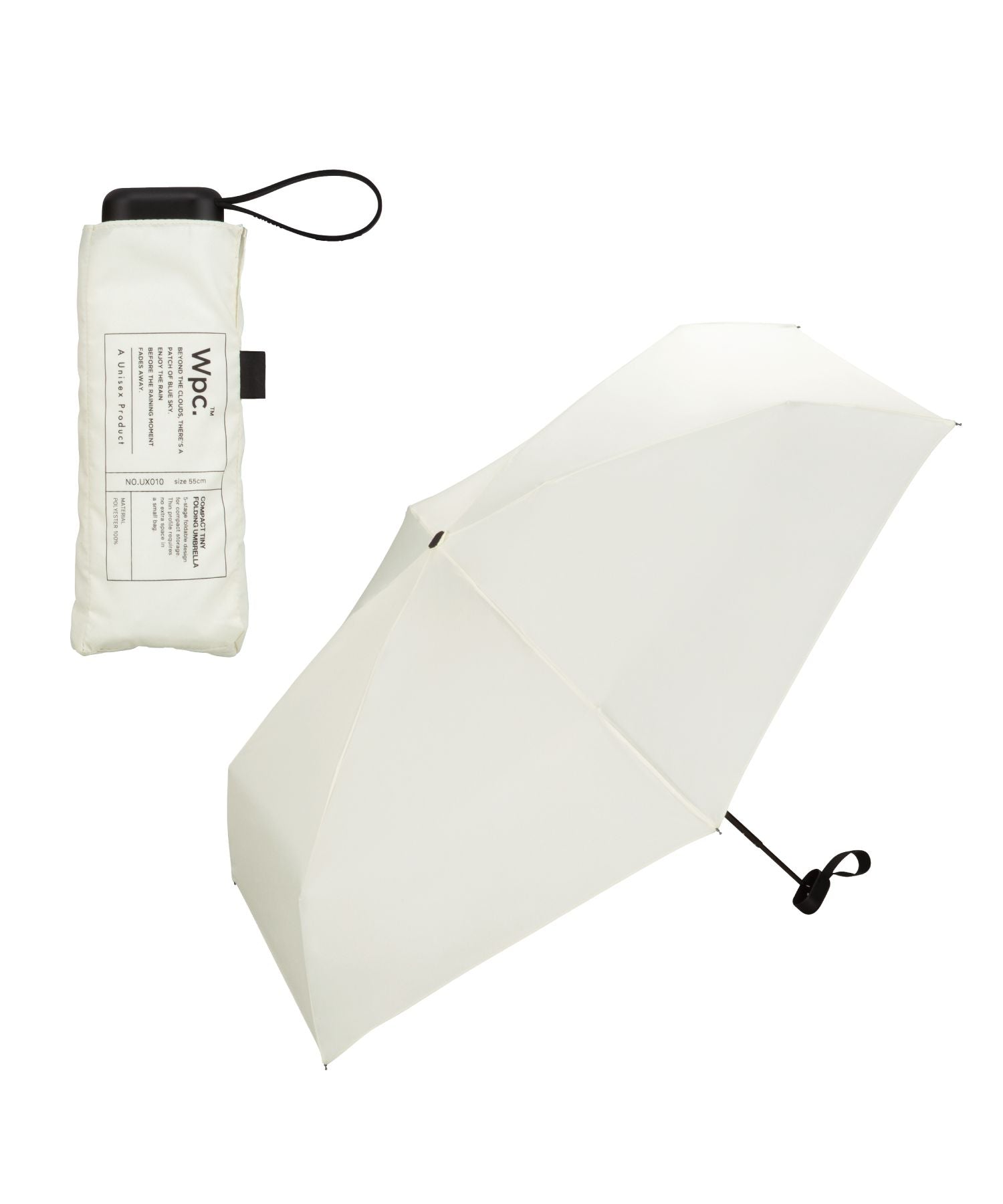 【Wpc.官方】雨傘 UNISEX COMPACT TINY FOLD 親骨55cm 大型 晴雨兼用 傘 男性 女性 折疊傘 男性 女性 時尚
