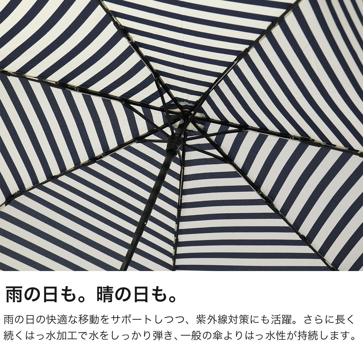 ダブリュピーシー Wpc. 傘 折りたたみ傘 メンズ レディース 晴雨兼用 大きめ 58cm 手開き 手動 雨傘 手動開閉 7本骨 UV 大人 ケース付き 通勤 通学 UNISEX BASIC FOLDING UX001（ピンクラインボーダー） ピンクラインボーダー
