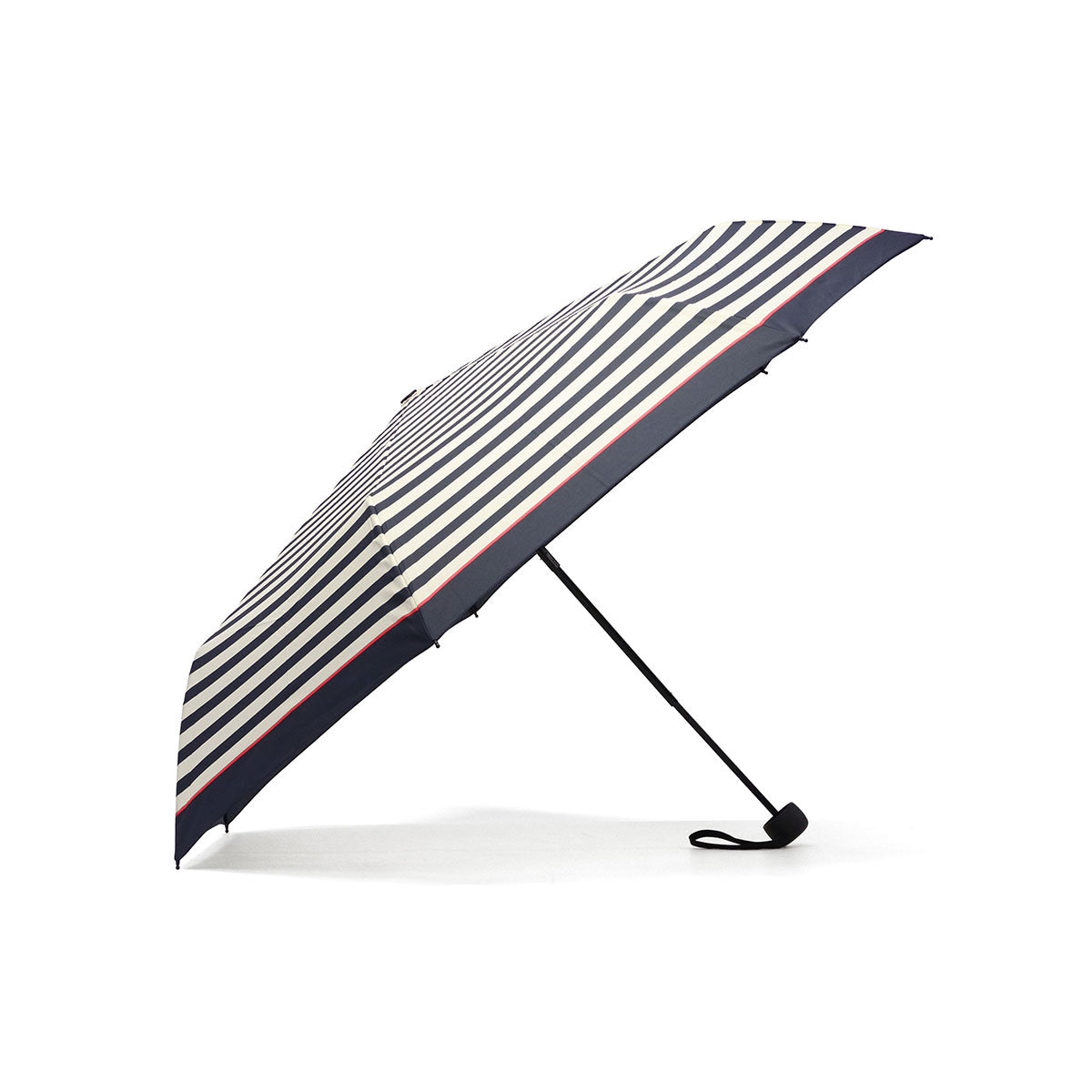 ダブリュピーシー Wpc. 傘 折りたたみ傘 メンズ レディース 晴雨兼用 大きめ 58cm 手開き 手動 雨傘 手動開閉 7本骨 UV 大人 ケース付き 通勤 通学 UNISEX BASIC FOLDING UX001（ピンクラインボーダー） ピンクラインボーダー