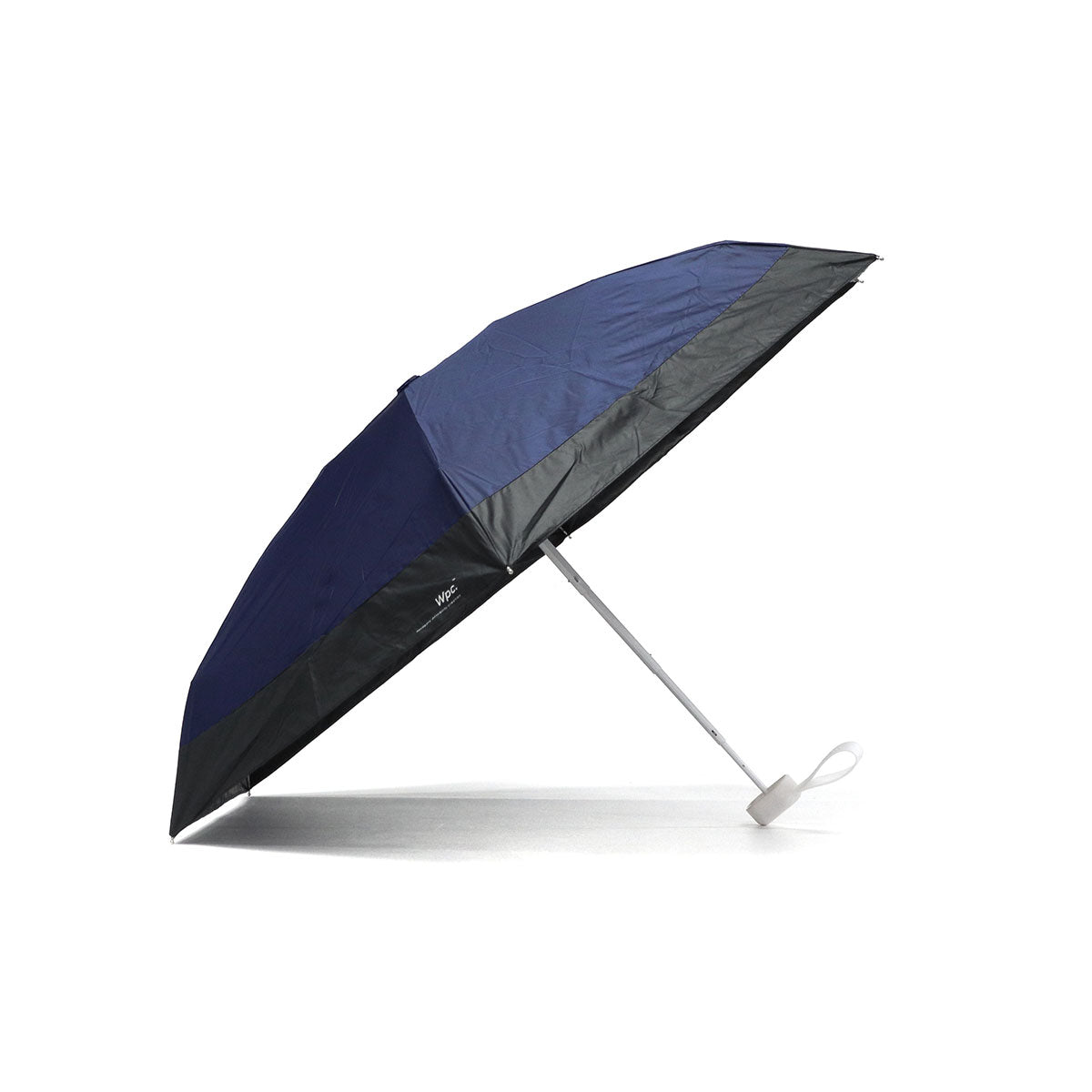 ダブリュピーシー Wpc. 折りたたみ傘 晴雨兼用 軽量 レディース メンズ 傘 日傘 雨傘 折り畳み傘 完全遮光 紫外線カット UPF50＋ コンパクト 小さめ ワールドパーティー 遮光切り継ぎタイニー 801-16702（ライトグレー） ライトグレー
