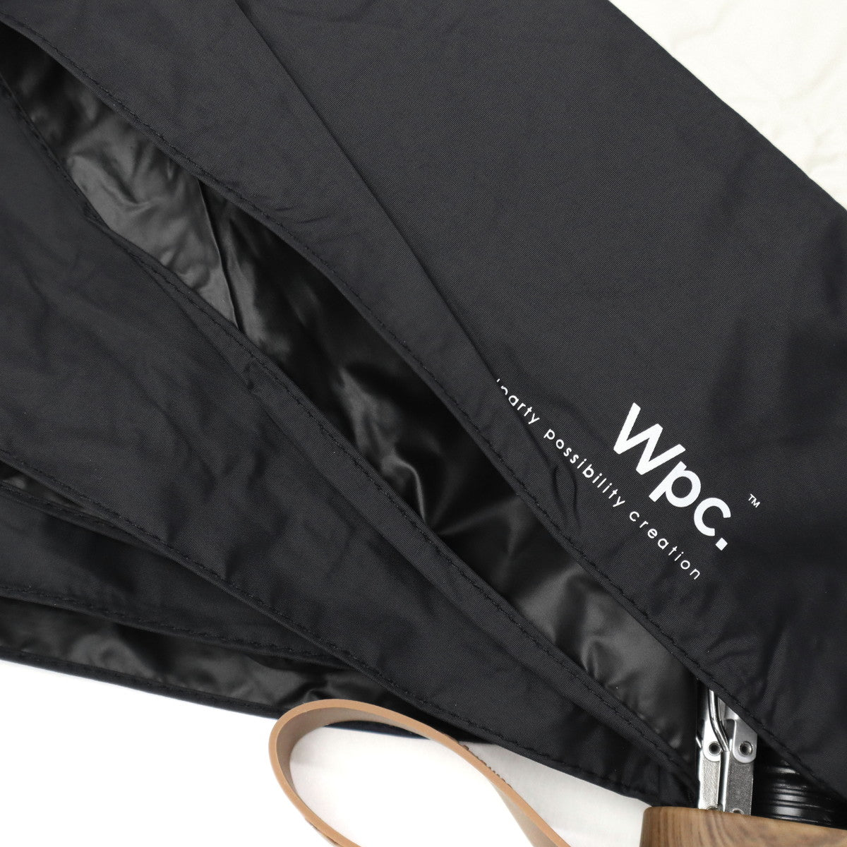 ダブリュピーシー Wpc. 折りたたみ傘 晴雨兼用 軽量 レディース メンズ 傘 日傘 雨傘 折り畳み傘 完全遮光 紫外線カット UPF50＋ コンパクト 小さめ ワールドパーティー 遮光切り継ぎタイニー 801-16702（ライトグレー） ライトグレー
