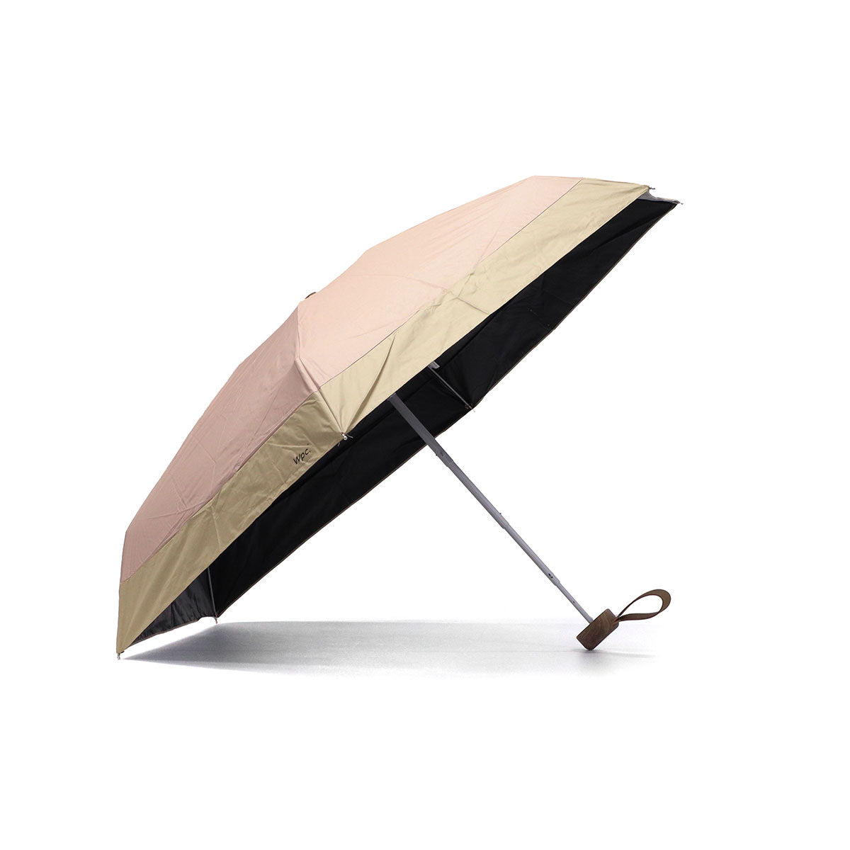 ダブリュピーシー Wpc. 折りたたみ傘 晴雨兼用 軽量 レディース メンズ 傘 日傘 雨傘 折り畳み傘 完全遮光 紫外線カット UPF50＋ コンパクト 小さめ ワールドパーティー 遮光切り継ぎタイニー 801-16702（ダスティーピンク） ダスティーピンク