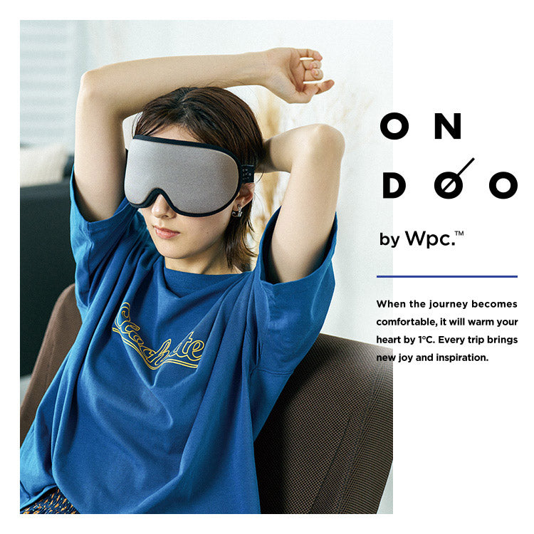 [Wpc. Official] ONDOO 3D Eye Mask, 100% Light Blocking Fabric, Fit, Comfortable, 3D Structure, Washable [Non-returnable Item]