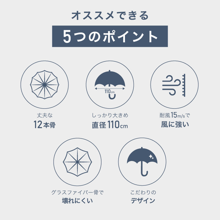 【Wpc.】ビニール傘 Wpc. classic PLASTIC 12K UMBRELLA 63cm 12本骨 耐風 丈夫 大きい 長傘 メンズ レディース （ブラック） ブラック