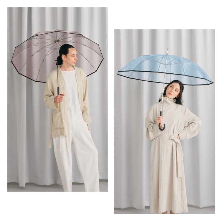 【Wpc.】ビニール傘 Wpc. classic PLASTIC 12K UMBRELLA 63cm 12本骨 耐風 丈夫 大きい 長傘 メンズ レディース （ブラック） ブラック