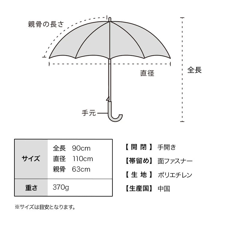 【Wpc.】ビニール傘 Wpc. classic PLASTIC 12K UMBRELLA 63cm 12本骨 耐風 丈夫 大きい 長傘 メンズ レディース （ブラック） ブラック