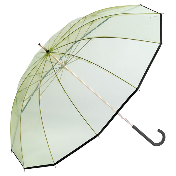 【Wpc.】ビニール傘 Wpc. classic PLASTIC 12K UMBRELLA 63cm 12本骨 耐風 丈夫 大きい 長傘 メンズ レディース （ライトグリーン） ライトグリーン
