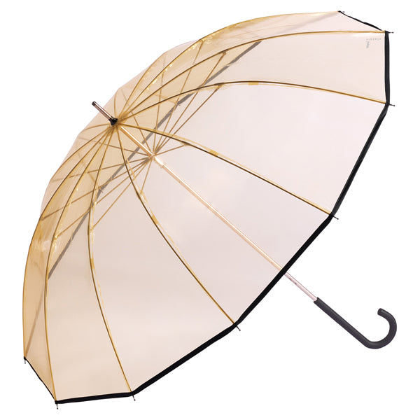 【Wpc.】ビニール傘 Wpc. classic PLASTIC 12K UMBRELLA 63cm 12本骨 耐風 丈夫 大きい 長傘 メンズ レディース （ベージュ） ベージュ