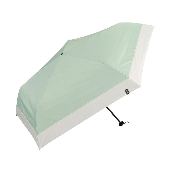 ダブリュピーシー Wpc. 折りたたみ傘 軽量 軽い 大きめ メンズ レディース 晴雨兼用 UVカット UPF50+ 紫外線 完全遮光 手動 傘 折り畳み傘 雨傘 日傘 遮光エアライトパラソル 801-18345-102 （ミント×ライトグレー） ミント×ライトグレー