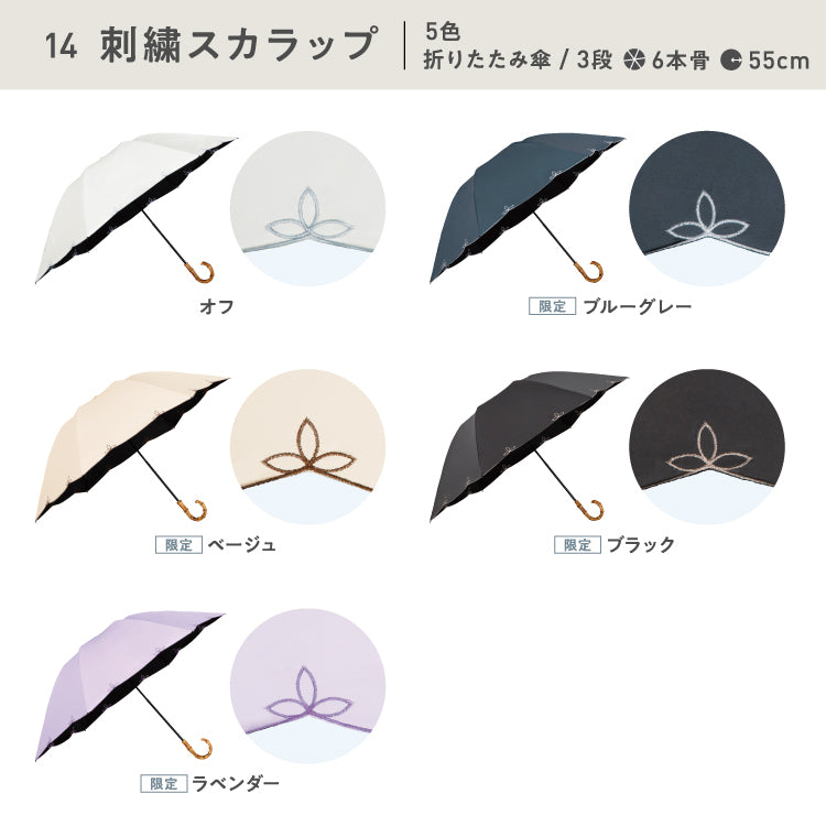 【Wpc.公式】最強的陽傘 UVO 3段折 蕾絲迷你 55cm 大型 完全遮光 UV切割100% 遮熱 晴雨兩用 大型 女士摺疊傘 摺疊 摺疊
