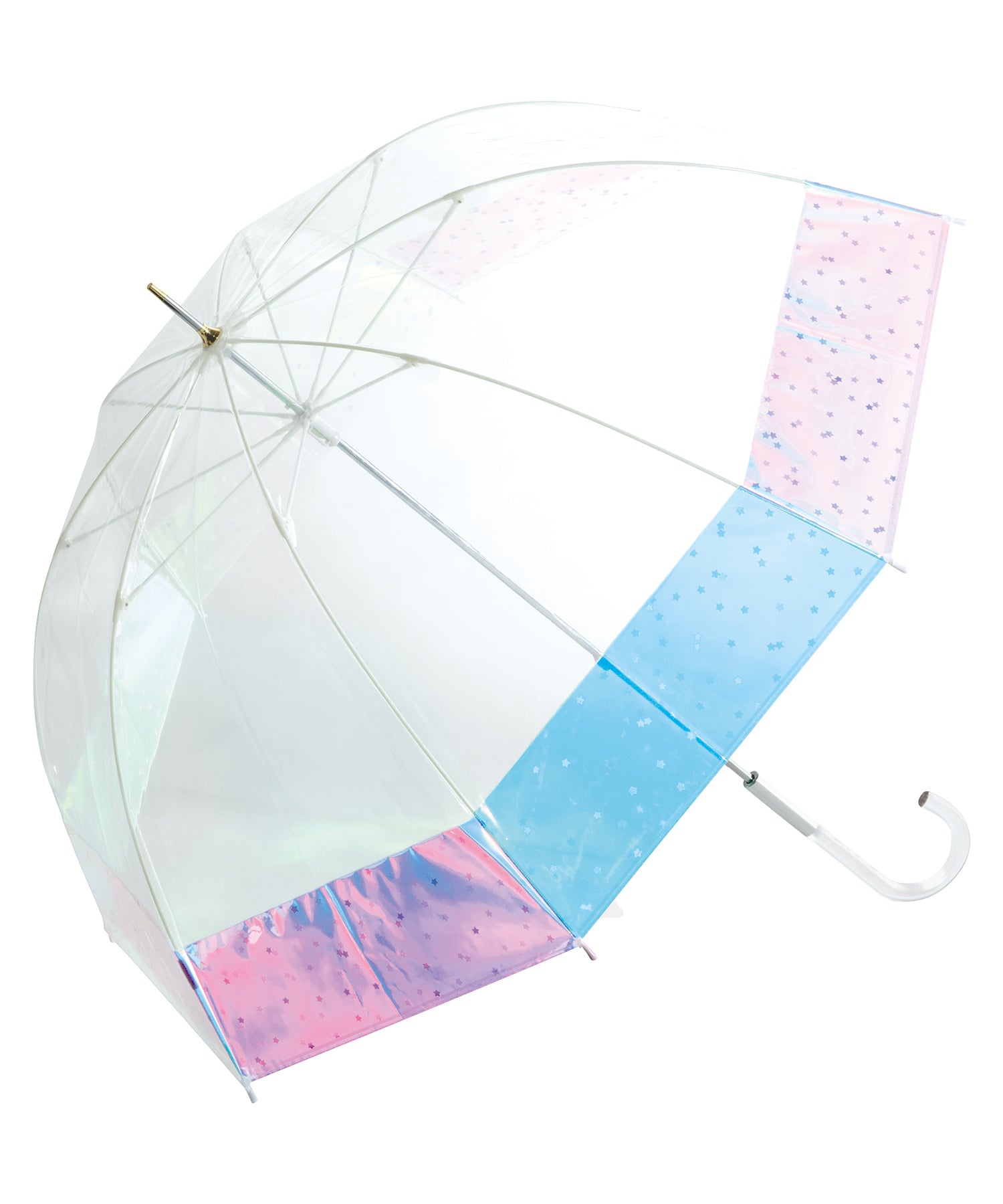 【Wpc. 公式】［塑膠傘］印刷圓頂輪廓閃亮雨傘 shiny plastic umbrella