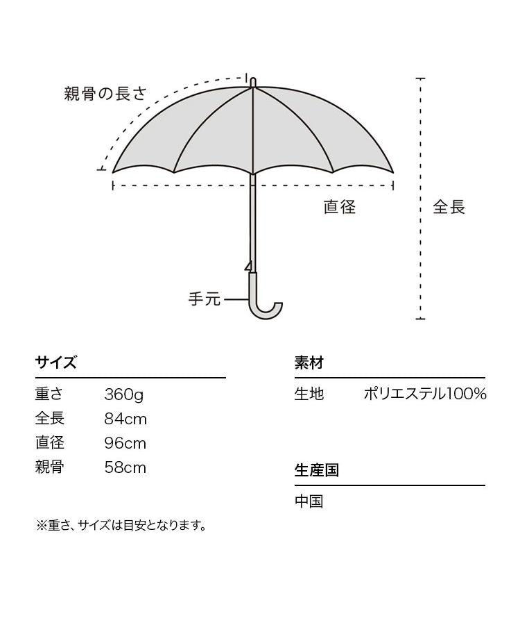 【Wpc.】 雨傘 チャーミーハート 50cm ジャンプ傘 晴雨兼用 レディース 長傘 （チャコール） チャコール