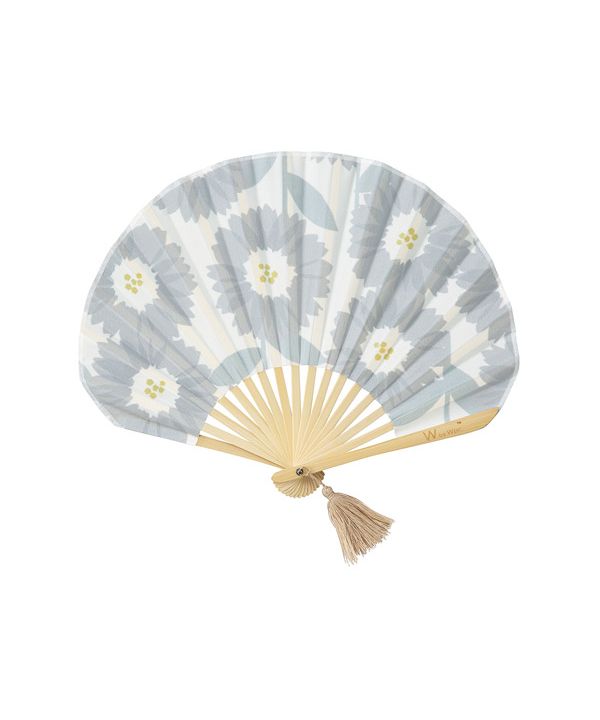 【Wpc.公式】ギフトボックス入り扇子 おしゃれ 可愛い 北欧柄 レディース 女性 ギフト プレゼント おしゃれ 可愛い 女性 （ペールブロッサムグレー） ペールブロッサムグレー