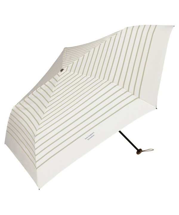 【Wpc.官方】雨傘 [AirーLight]法式條紋迷你親骨55cm 大型晴雨兩用傘 女士摺疊傘 時尚可愛 女性 通勤通