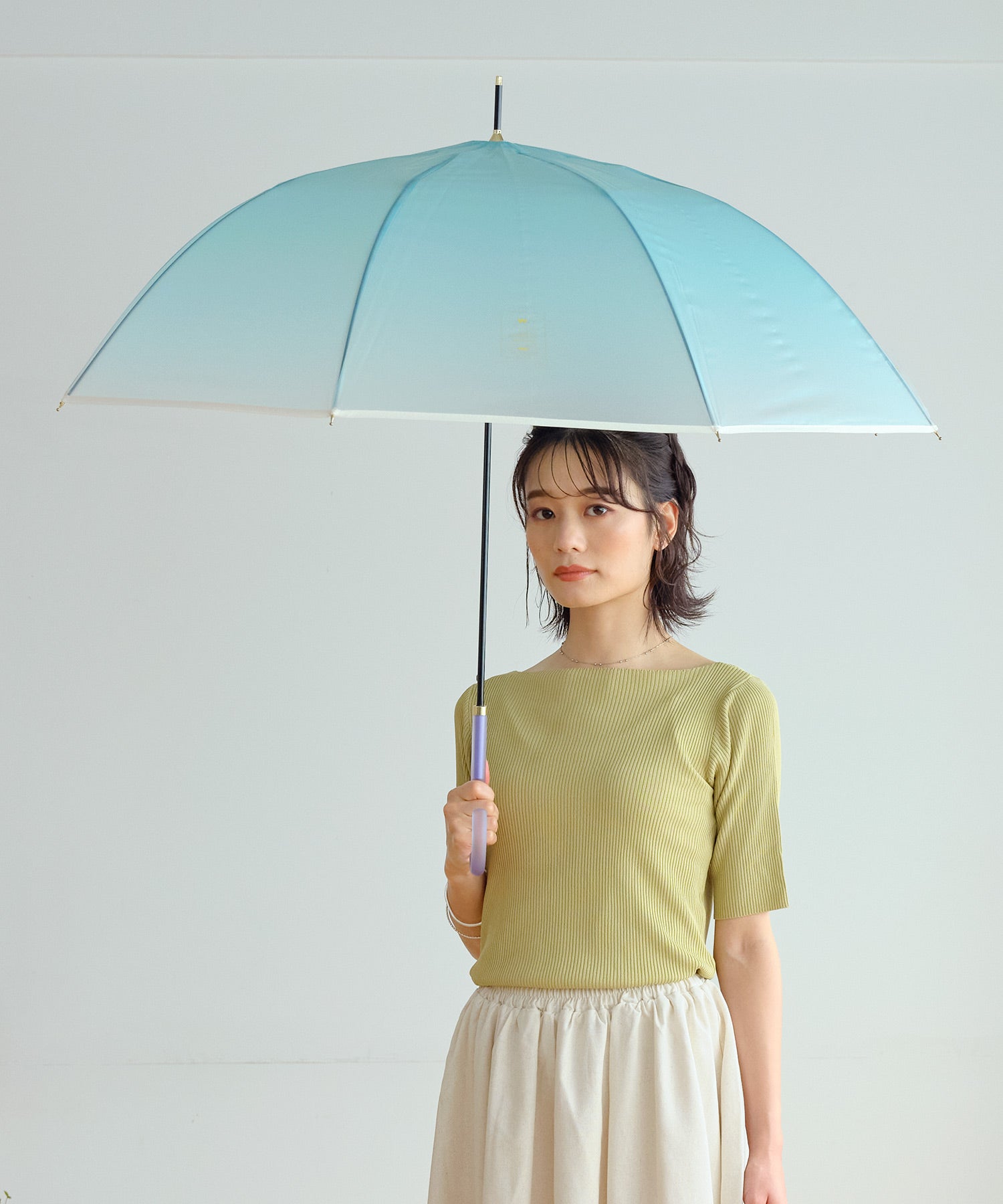 【Wpc.公式】［ビニール傘］コスメティックアンブレラ 61cm ジャンプ傘 レディース 長傘