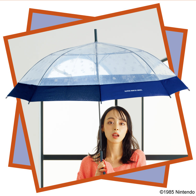 【Wpc.官方】［塑膠傘］ 超級瑪利歐兄弟 親骨60cm 大型 傘 女士 雨傘 長傘 男性 女性 時尚 簡約 通勤 通學