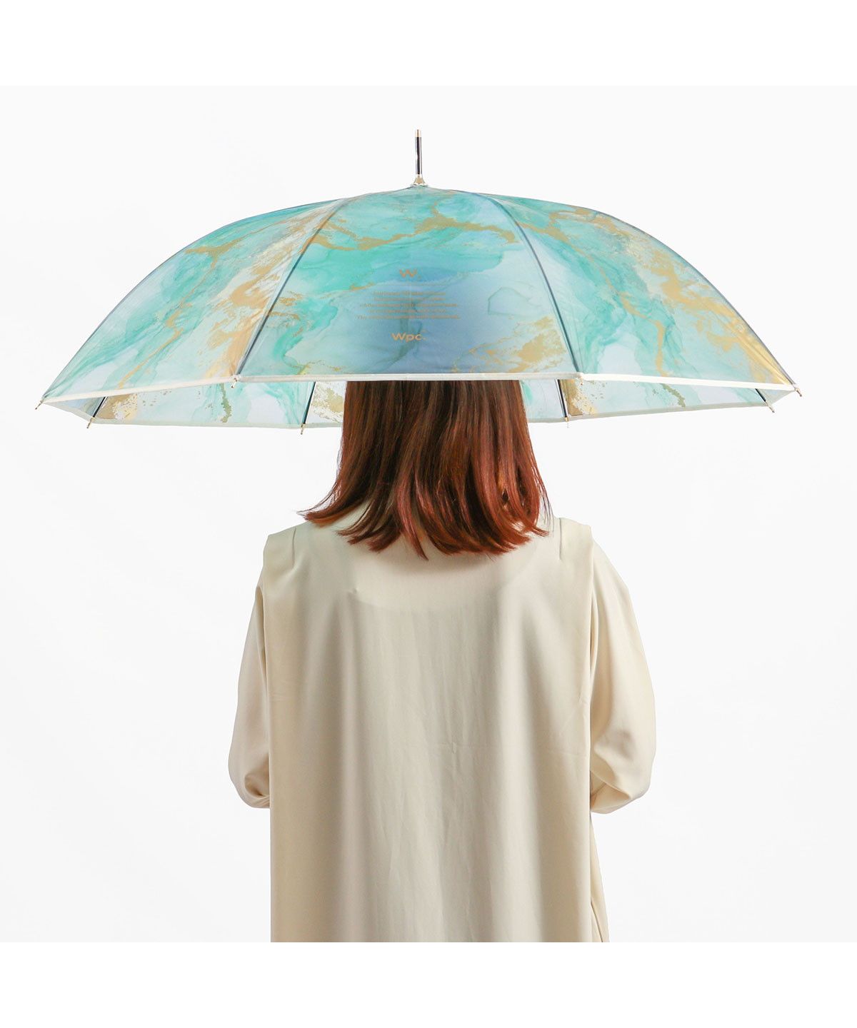 ダブリュピーシー Wpc. Wpc. 長傘 Wpc ダブリュピーシー ワールドパーティー インクアートアンブレラ 傘 雨傘 ビニール傘 61cm 大きい ブランド 軽量 透明 クリア （ブルー） ブルー