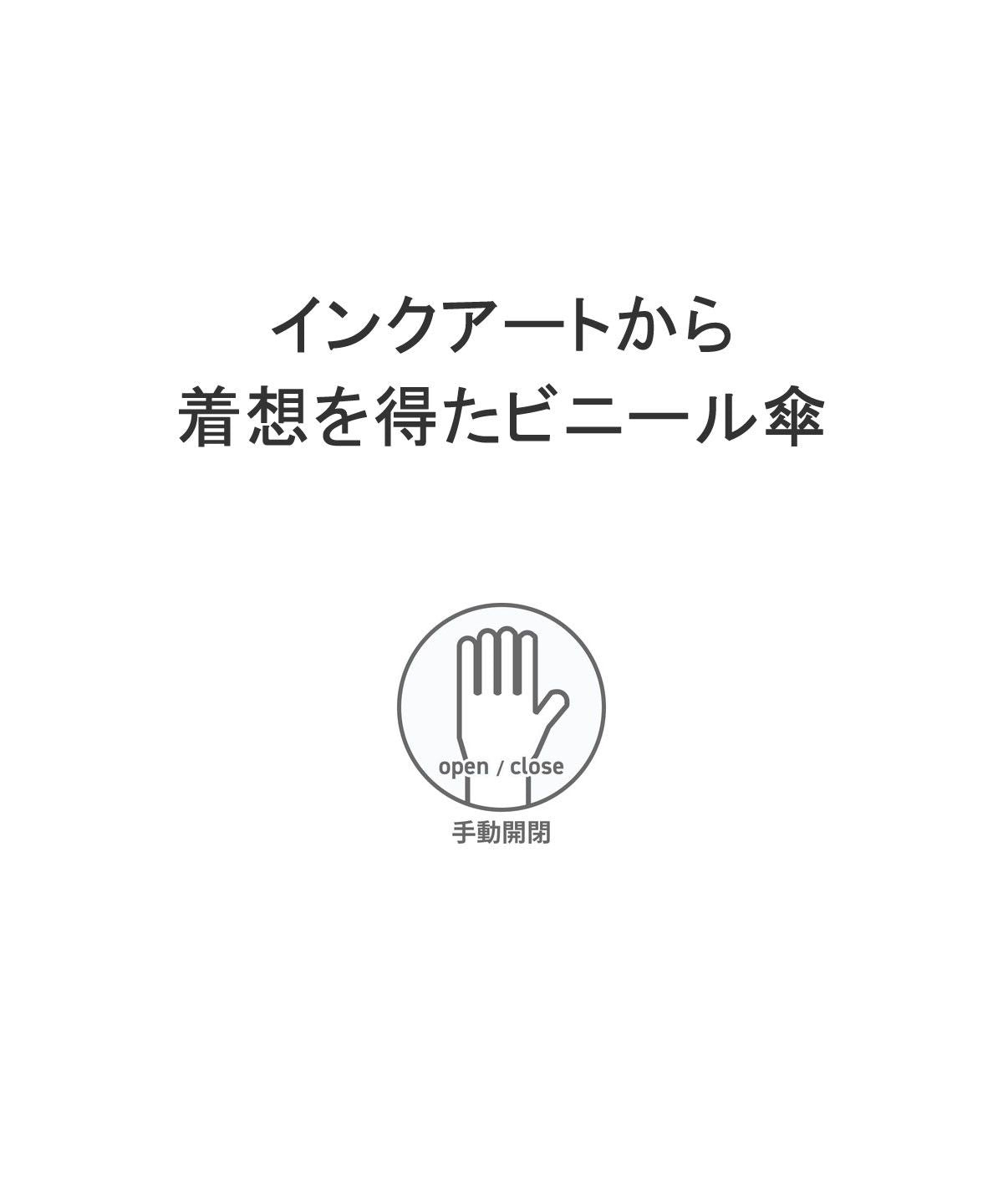 ダブリュピーシー Wpc. Wpc. 長傘 Wpc ダブリュピーシー ワールドパーティー インクアートアンブレラ 傘 雨傘 ビニール傘 61cm 大きい ブランド 軽量 透明 クリア （ブルー） ブルー