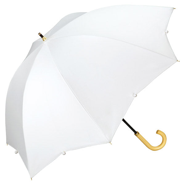 【Wpc.公式】日傘 遮光ドームパラソル パール 大きい 完全遮光 遮熱 晴雨兼用 レディース 長傘 （オフ） オフ