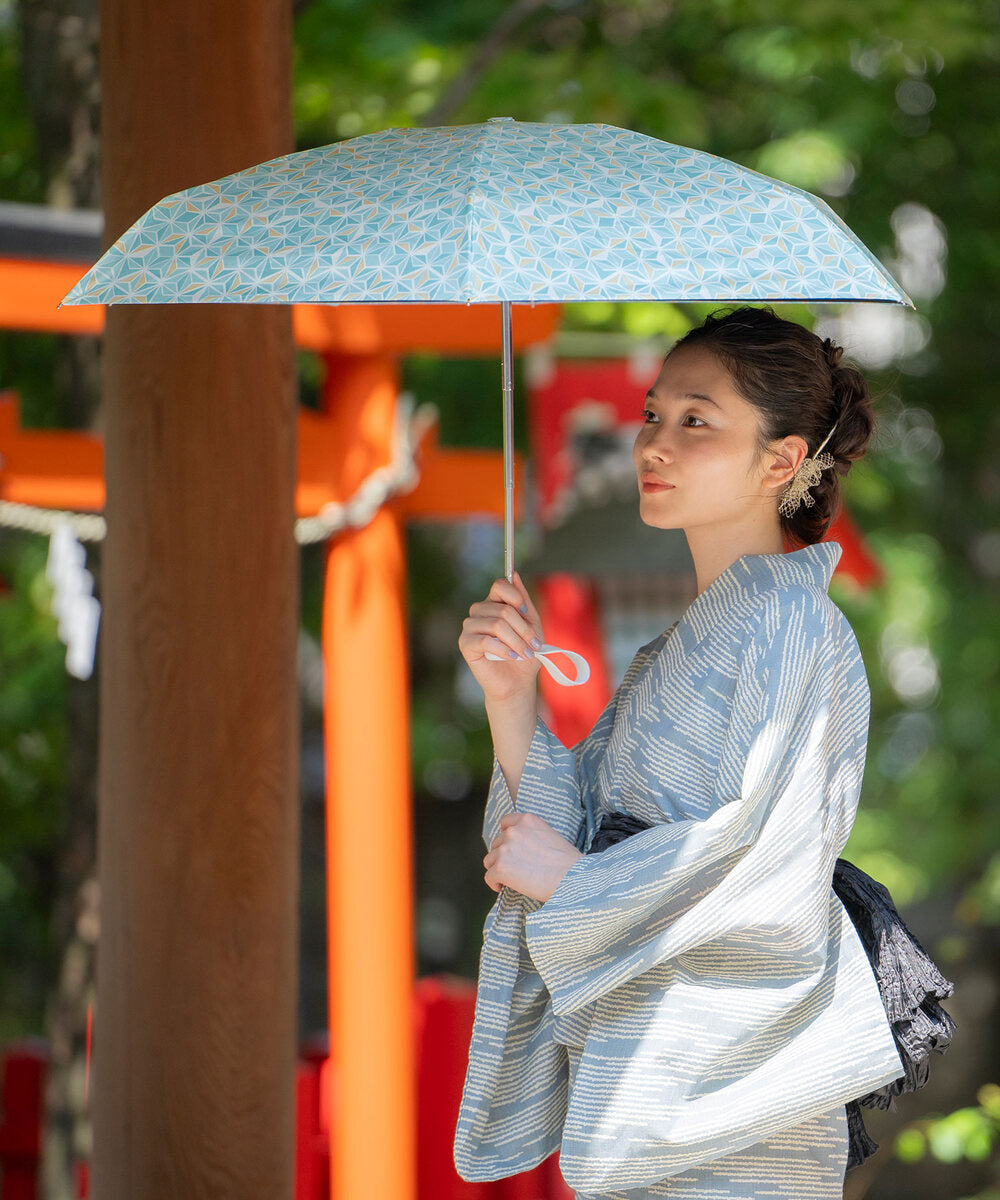 【Wpc.公式】日傘 遮光 お守りパラソル ミニ 完全遮光 遮熱 晴雨兼用 レディース 折りたたみ傘 （グレー） グレー