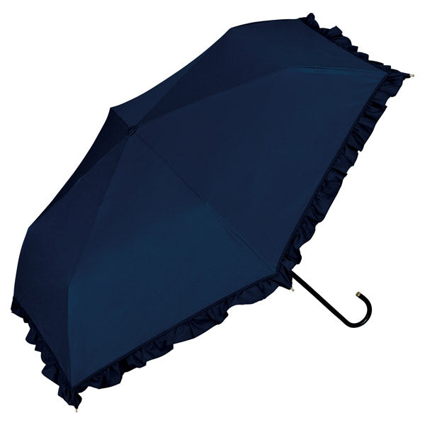 [Wpc. Official] Sun Umbrella UV Protection Classic Frill Mini Complete UV Block Heat Resistant Rain and Shine Dual Use Women's Folding Umbrella