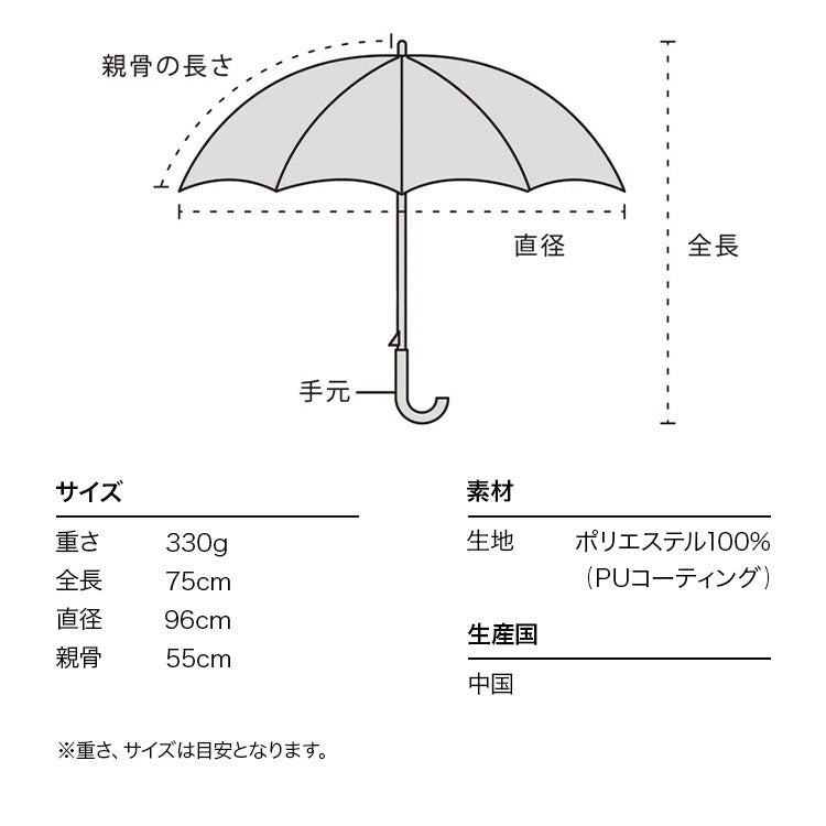 【Wpc.公式】日傘 遮光フラワードローイング 大きい 完全遮光 遮熱 晴雨兼用 レディース 長傘 （ブラック） ブラック