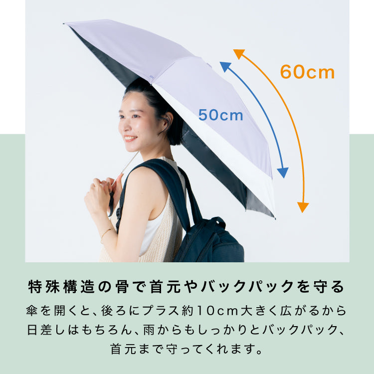 [Wpc. Official] Sun Umbrella UV Protection Back Protect Parasol Tiny Complete UV Block Heat Insulation Rain and Shine Foldable Umbrella