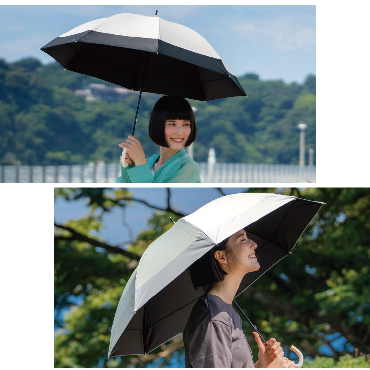 【Wpc.官方】日傘 遮光切割長款 55cm 大型 完全遮光 遮熱 晴雨兩用 女士 長傘